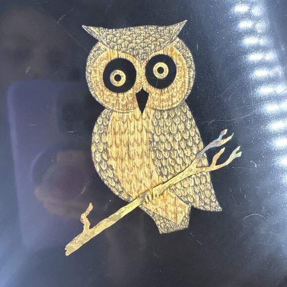 Vintage Owl Plate Tray & Bowl Couroc of Monterey MCM Mid Century Modern MCM - Picture 15 of 16